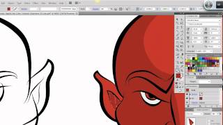 Ultimate Inking and Coloring Tutorial for Adobe Illustrator short version [upl. by Georgianna647]