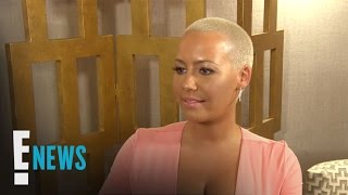 Amber Rose Is quotHappyquot for Rob Kardashian and Blac Chyna  Celebrity Sit Down  E News [upl. by Bringhurst284]