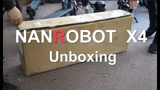 Nanrobot X4 Electric Scooter Unboxing [upl. by Ydnyl916]