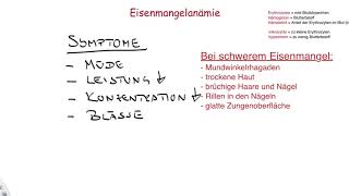 Vorbereitung für Approbationsprüfung KP Hämatologie 1Anämie  Eisenmangelanämie [upl. by Eleazar]