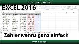 Zählenwenns ganz einfach Excel [upl. by Nahk]