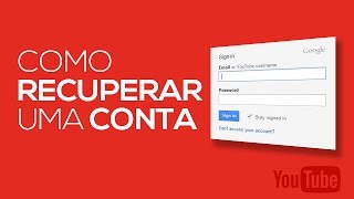 Como recuperar uma conta canal no YouTube  Pixel Tutoriais [upl. by Kornher]