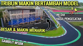 sirkuit mandalika terbaru makin beda amp menarik di cat lagi amp tribun jadi begini jelang wsbk [upl. by Nerta73]