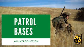 Patrolling  Introduction to Patrol Bases and ORPs [upl. by Esinek]