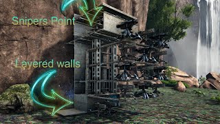 Best turret wall design 2023 Ark survival Evolved [upl. by Erleena]