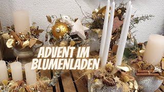 Advent im Blumenladen  Impressionen und Inspirationen aus dem Blumenladen Advent 2021  FloraLine [upl. by Aiceled]