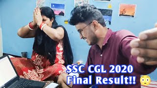 FAMILY REACTION ON MY SSC CGL 2020 FINAL RESULT  CGL FINAL RESULT OUT 🔥 [upl. by Calabrese]