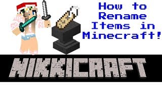 Minecraft Tutorials Renaming Items [upl. by Nala878]