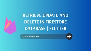 Retrieve and update data from firebase firestore database  Flutter [upl. by Savior]