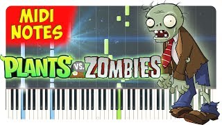 Plants vs Zombies  Theme Song Piano Cover Piano Sheets  midi [upl. by Parrish]