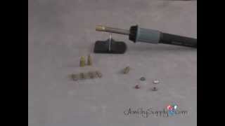 How to Apply Swarovski Hot Fix Crystals  Jewelry Making [upl. by Kcirdef]