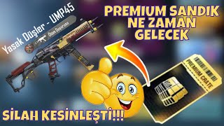 YENİ PREMIUM SANDIK 🤩 İÇERİĞİ NE OLACAK amp NE ZAMAN GELECEK 🤔 BEDAVA UMP GELİYOR 😱 PUBG Mobile [upl. by Tyson]