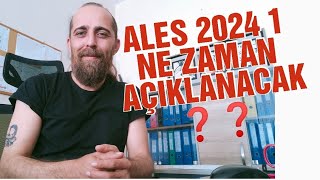 quot2024 ALES 1 SONUÇLARIquot NE ZAMAN AÇIKLANACAK  ales [upl. by Leirej369]