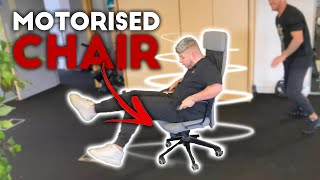 REMOTE CONTROLLED SPINNING CHAIR PRANK [upl. by Kareem]