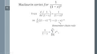 How to find the Maclaurin Series of 11x2 [upl. by Grania713]