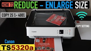 Enlarge or Reduce Copy Size In Canon Printer [upl. by Erdnassak653]