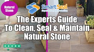 Natural Stone or Sandstone Patios Cleaning Sealing and Maintaining HOW TO Experts Guide [upl. by Koblas513]