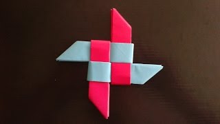 Origami ninja Star оригами звезда [upl. by Nauqaj]