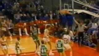 Larry Bird 47 pts vs Portland Left handed game [upl. by Floeter]