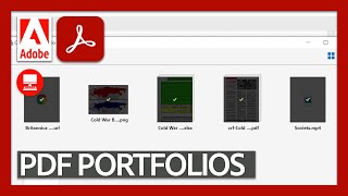 Create PDF Portfolios  Acrobat for Educators [upl. by Nnayrb]