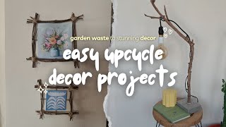 DIY Home Decor Using Garden Waste  Upcycle Projects [upl. by Washington973]