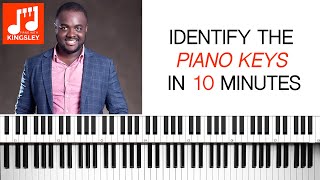 Identify the Piano Keys in 10 minutes  Beginner Piano Lesson 1 [upl. by Bergstein715]