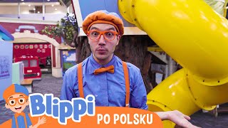 Blippi zjeżdża na zjeżdżalni📙Blippi po polsku📙Nauka i zabawa dla Dzieci [upl. by Yob]