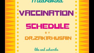 Vaccination schedule India [upl. by Denie]