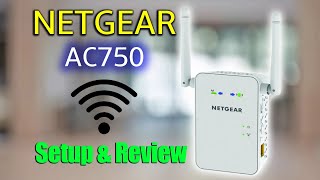 NETGEAR AC750 WiFi Range Extender  Setup amp Review [upl. by Eniahpets266]