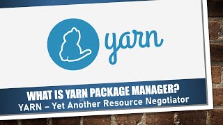 23  What is YARN  How to run React application using YARN  YARN Package Manager  NPM vs YARN [upl. by Naellij239]