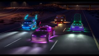 Tuner Cars Scene but Bass Boosted and 4K 60P  Pixar Plus [upl. by Nagam]