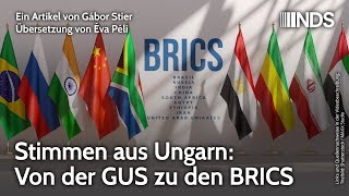 Stimmen aus Ungarn Von der GUS zu den BRICS  Gábor Stier  NDSPodcast [upl. by Mariejeanne]