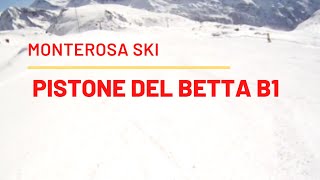 Pistone del Betta B1 nel MonteRosa Ski a Gressoney La Trinitè [upl. by Einhapets]