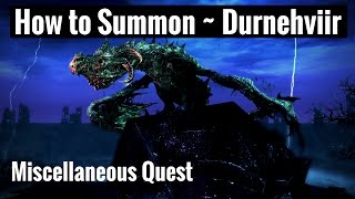 How to Summon DURNEHVIIR amp Soul Tear Shout  Skyrim Remastered [upl. by Nevanod]