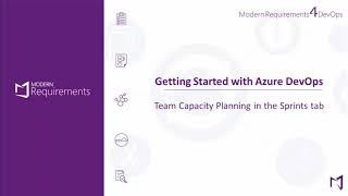 Team Capacity Planning for Sprints Learning Azure DevOps [upl. by Laumas]