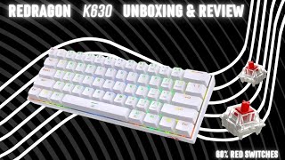 REDRAGON K630 unboxing amp review 60 mechanical  red switches [upl. by Caddaric]