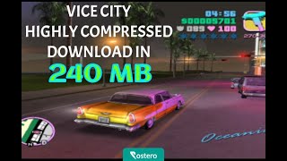 How to DOWNLOAD GTA VICE CITY HIGHLY COMPRESSED for PC [upl. by Hgielanna]