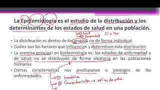 Epi1 Definición de Epidemiología y Objetivos [upl. by Almeeta]