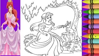 Disney Princess Ariel Coloring BookHow To Colour Princess Ariel step by stepcoloring page [upl. by Dachia]