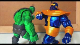 THANOS amp RED HULK vs WORLD BREAKER HULK amp SENTRY  Marvel Stop Motion [upl. by Tnecniv]