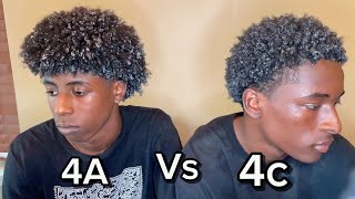 Wash and Go Experiment Type 4a vs 4C Curls  Curly Hair Tutorial [upl. by Marthe]