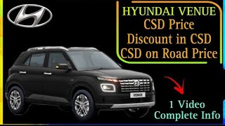 Hyundai Venue  Hyundai Venue Csd Car Price List  November 2024 trending [upl. by Nilak]