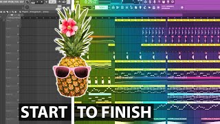 Start To Finish Tropical House With Whistle Melody  FL Studio 20 Tutorial [upl. by Tiffie]