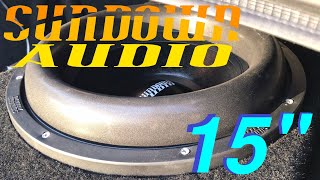 Sundown X 15quot V2 Subwoofers  Review  Installation [upl. by Anizor607]