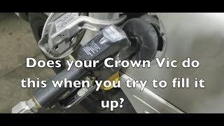 Ford Crown Victoria fuel fill cutoff fix  EVAP system clean [upl. by Noswal]