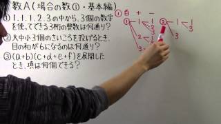 【高校数学】 数A－４ 場合の数① ・ 基本編 [upl. by Airegin]