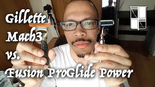 Gillette Mach3 vs Fusion ProGlide Power [upl. by Deeraf]