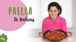 Paella vegana de verduras  Veganeando [upl. by Tamarah]