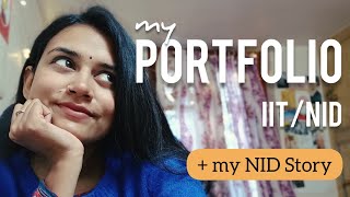 How to create a Portfolio for MDes Admission  IIT NID IDC  My NID Story [upl. by Airehc]