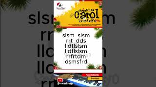 Tonic Solfa of Silent Night Christmas Carol christmas christmassongs choirmusic [upl. by Naujud73]